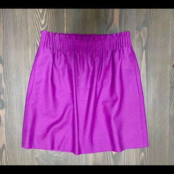 J Crew fuchsia mini skirt with pockets - Picture 3 of 5